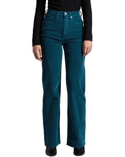 Silver Jeans Co. Highly Desirable High Rise Trouser Leg Pants - Blue