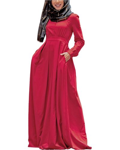 Red Urban Modesty Dresses for Women | Lyst