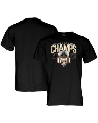 Blue 84 Army Knights 2023 Commander-in-chief's Trophy Winner T-shirt - Black