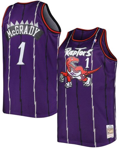 Mitchell & Ness Tracy Mcgrady Toronto Raptors Big And Tall Hardwood Classics 1998-99 Swingman Jersey - Purple