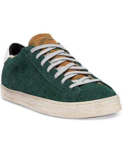 P448 Textured Leather Sneakers - Green