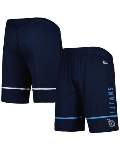 KTZ Tennessee Titans Combine Authentic Rusher Training Shorts - Blue