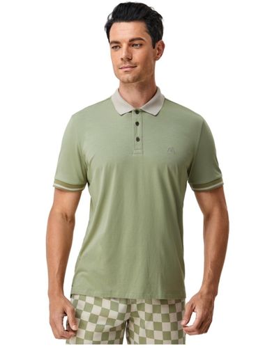 Bellemere New York Bellemere Two-tone Polo Shirt - Green