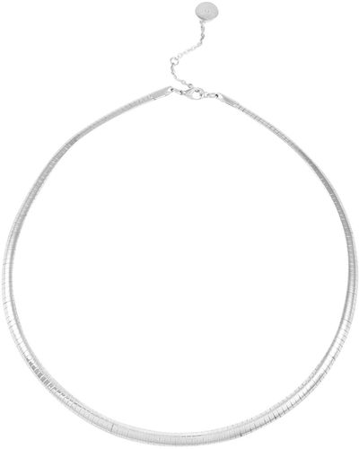 Vince Camuto Tone Snake Chain Necklace - White