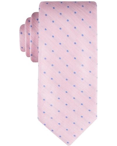 Tommy Hilfiger Linen Dot Tie - Pink