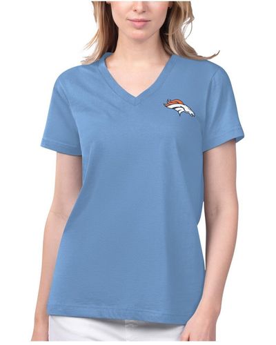 Margaritaville Denver Broncos Game Time V-neck T-shirt - Blue