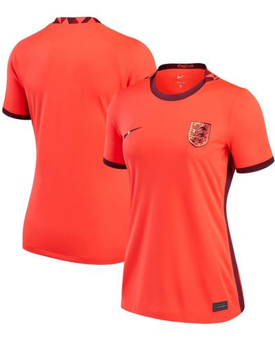 Nike England National Team 2022/23 Away Replica Blank Jersey - Red
