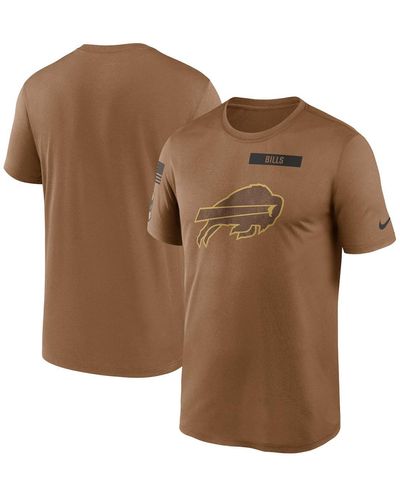 Nike Buffalo Bills 2023 Salute To Service Big And Tall Legend Performance T-shirt - Brown