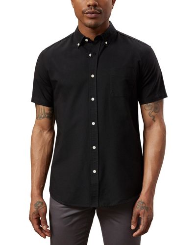 Frank And Oak Jasper Regular-fit Button-down Oxford Shirt - Black
