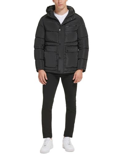 Kenneth Cole Quilted Puffer Jacket - Black
