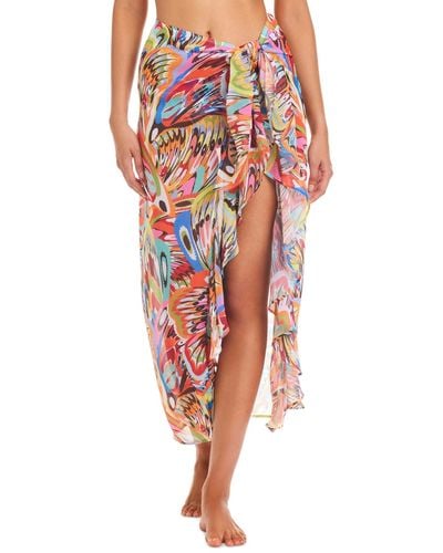 Bleu Rod Beattie Break The Mold Sarong Cover-up - Red