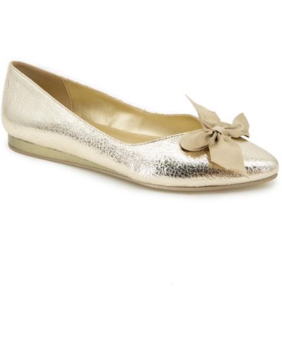 Kenneth Cole Lily Bow Ballet Flats - White