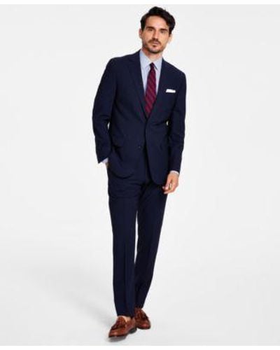 Brooks Brothers B By Classic Fit Stretch Wool Blend Suit Separates - Blue