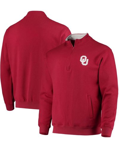 Colosseum Athletics Oklahoma Sooners Tortugas Logo Quarter-zip Jacket - Red