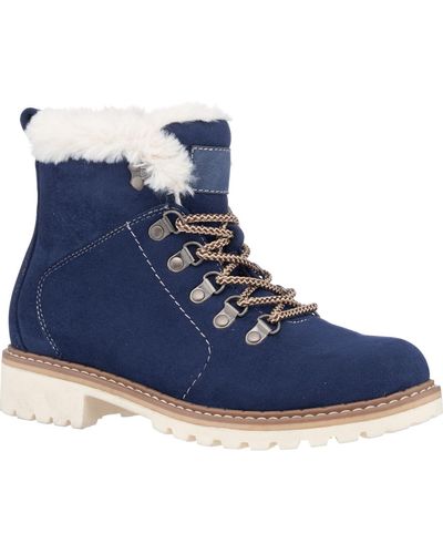 Gc Shoes Tinsley Lace Up Boots - Blue