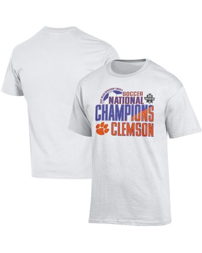 Champion Clemson Tigers 2021 Ncaa Soccer National S T-shirt - White