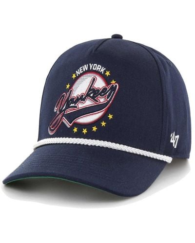 '47 47 Brand New York Yankees Wax Pack Collection Premier Hitch Adjustable Hat - Blue