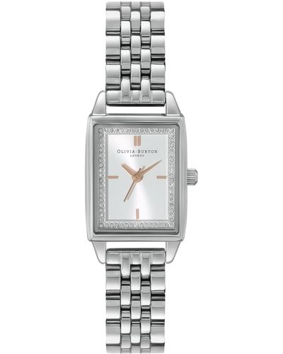 Olivia Burton Quartz Silver-tone Bracelet Watch 25.5mm X 20.5mm - Metallic