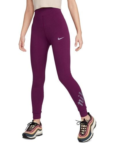 Nike Sportswear Essential High-rise Full-length leggings - Purple