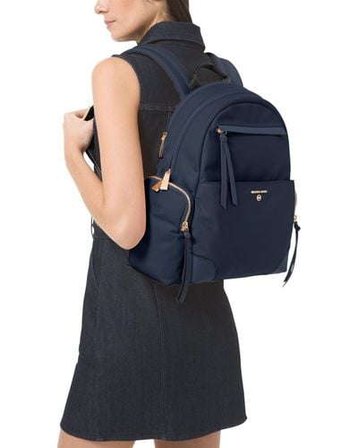 Michael Kors Michael Prescott Large Nylon Backpack - Blue