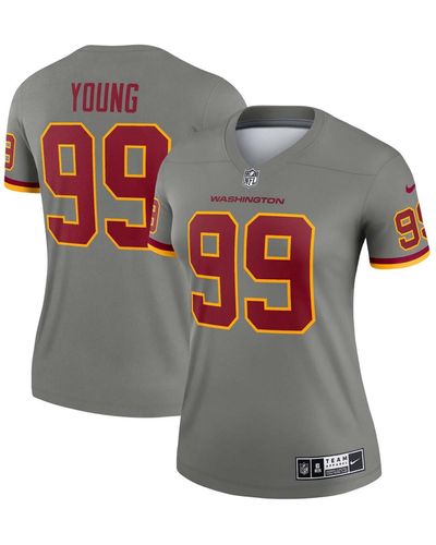 Nike Chase Young Washington Football Team Inverted Legend Jersey - Gray