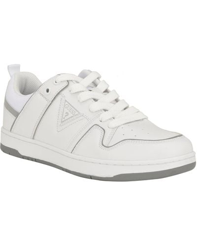 Guess Tarran Low Top Lace Up Fashion Sneakers - White