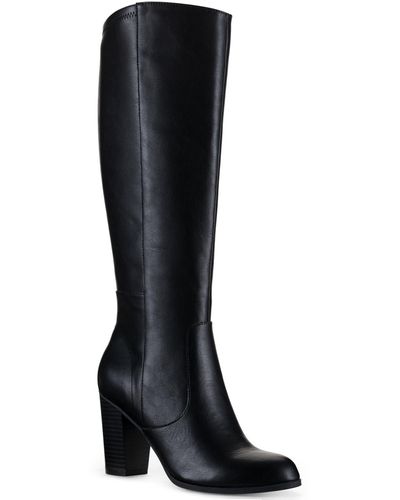 Style & Co. Addyy Extra Wide-calf Dress Boots - Black