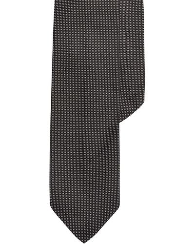 Polo Ralph Lauren Pin Dot Silk Tie - Gray