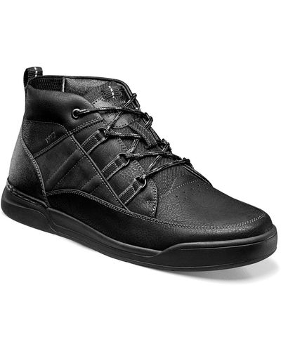 Nunn Bush Tour Work Moc Toe Sneaker Boots - Black