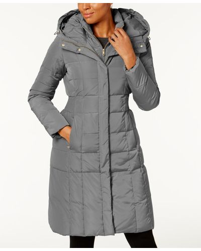 Cole Haan Petite Layered Down Puffer Coat - Multicolor