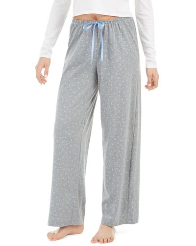 Hue ® Printed Knit Capri Pajama Pants - Gray