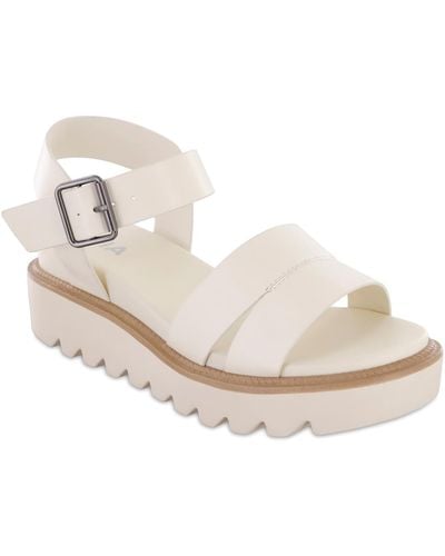 MIA Jovie Platform Sandals - White