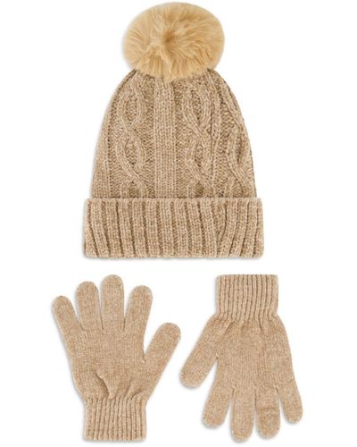 Laundry by Shelli Segal Chenille Cable Beanie - White