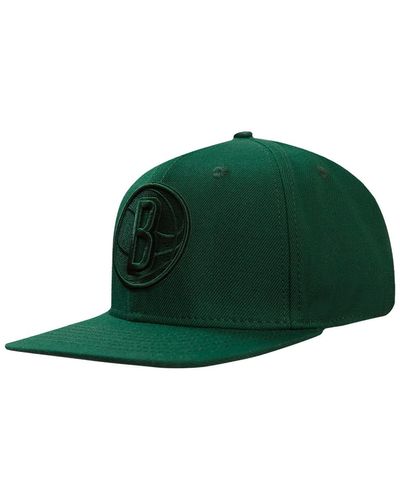 Pro Standard Brooklyn Nets Tonal Logo Snapback Hat - Green