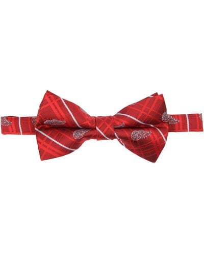 Eagles Wings Detroit Wings Oxford Bow Tie - Red