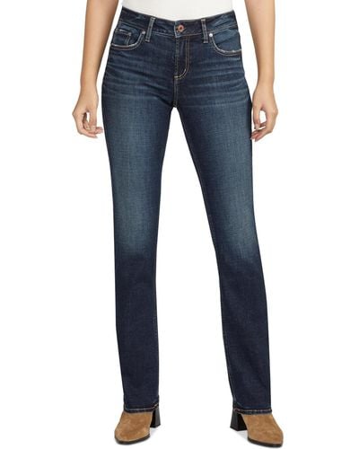 Silver Jeans Co. Elyse Slim-fit Bootcut Denim Jeans - Blue