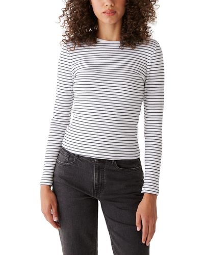 Frank And Oak Long-sleeve Ribbed Top - White