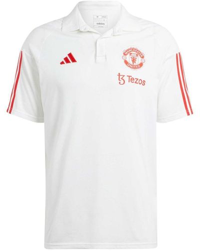 adidas Manchester United 2023/24 On-field Training Polo Shirt - White
