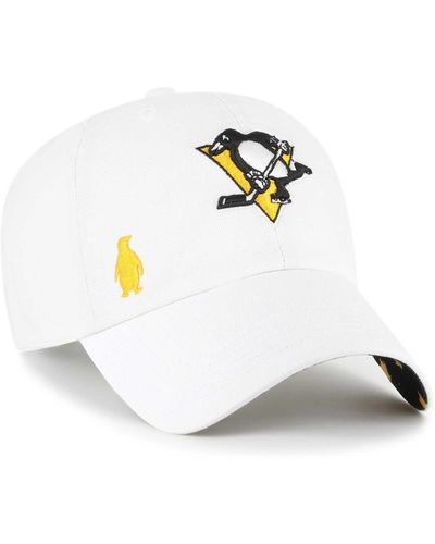 '47 Pittsburgh Penguins Confetti Clean Up Adjustable Hat - White