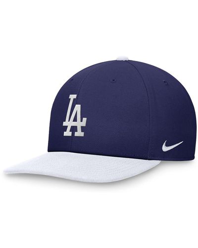 Nike Royal/white Los Angeles Dodgers Evergreen Two-tone Snapback Hat - Blue