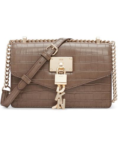 DKNY Leather Elissa Micro Mini Bag - Macy's