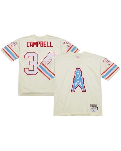 Mitchell & Ness Earl Campbell Houston Oilers Chainstitch Legacy Jersey - White