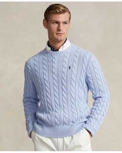 Polo Ralph Lauren Cable-knit Cotton Sweater - Blue