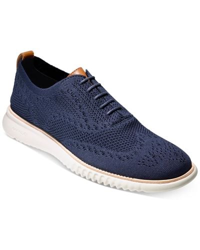 Cole Haan 2.zerogrand Stitchlite Oxford Shoes - Blue