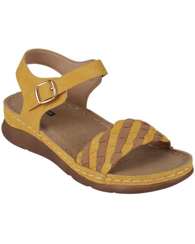 Gc Shoes Millis Comfort Flat Sandals - Metallic