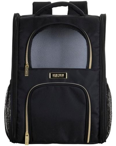 Kenneth Cole Soft Sided Multi-entry Collapsible Travel Pet Carrier Backpack With Removable Lining - Black