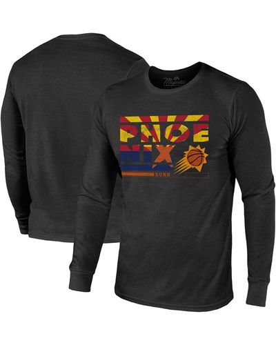 Majestic Threads Phoenix Suns City And State Tri-blend Long Sleeve T-shirt - Black