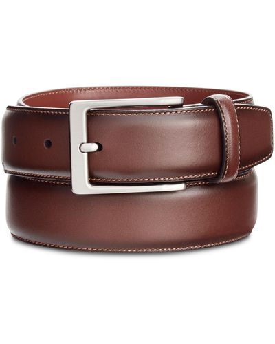 Perry Ellis Leather Dress Belt - Brown