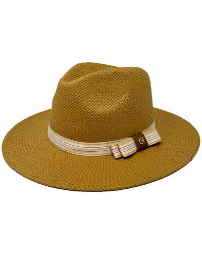 Cole Haan Straw Fedora Hat - Natural