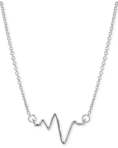 Sarah Chloe Heartbeat Necklace - Metallic